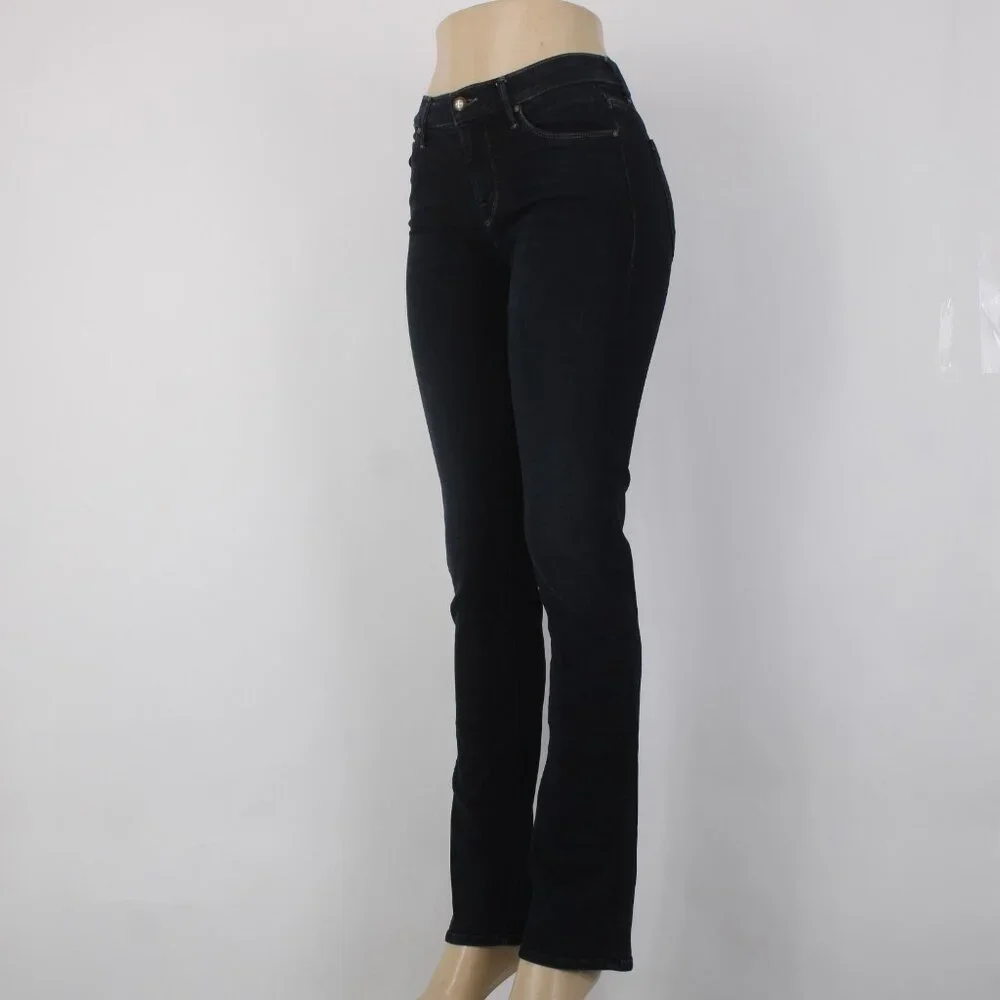 Mother Jeans The Rascal Sz 25 x 33 Dark Blue Denim Straight Cotton Poly Jeans - Picture 3 of 12